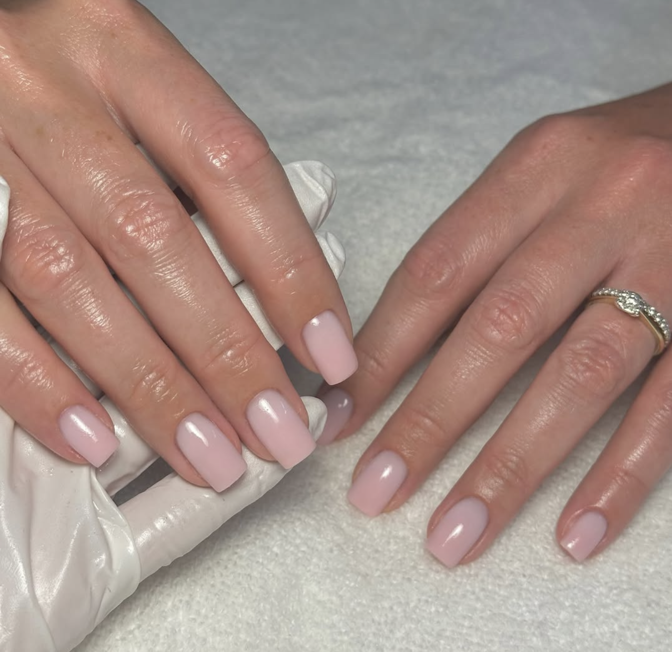 Professional gel nail work by KJ Academy graduate